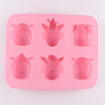 Custom sheep wolf shaped silicone cake mold silicone cookie mold manufacturer