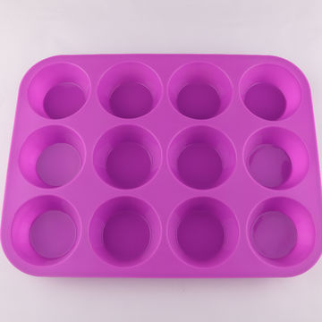 BPA Free 8 Cavities Silicone Cake Tray Chocolate Baking Mold Round Silicone Soap Mold