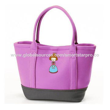 Waterproof Neoprene Tote Shopping Bag Different Colorways Neoprene Beach Bag