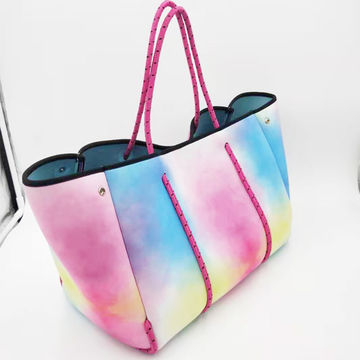 Handbags Neoprene Tote Bags Women Handbag Shopping Tote Neoprene Beach Bag