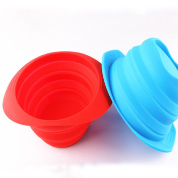 Food grade 6'' Silicone Folding bowl