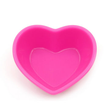 Premium food grade Silicone heart shaped bowl