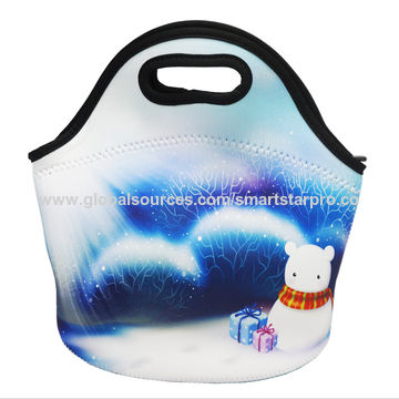 Hot Selling Custom Logo Printed Neoprene Cooler Bag Lunch Bag